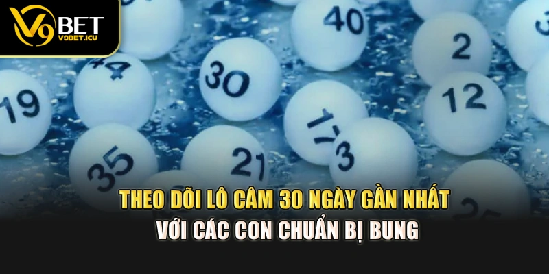 Theo dõi lô câm 30 ngày gần nhất với các con chuẩn bị bung
